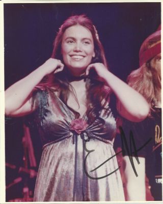 Emmylou Harris 14 Grammys So Young Early Vintage Hand Signed Autographed Photo