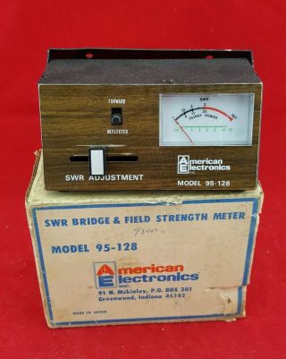 Vintage American Electronics Model 95 - 128 Swr Power Field Strength Meter