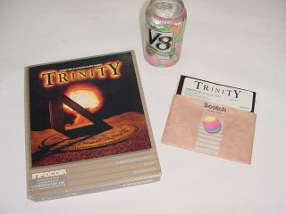 Vintage Trinity Infocom Commodore 128 Computer Game Booklet Disk Box