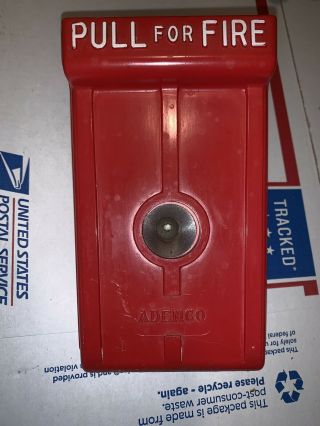 Vintage Ademco Model 529 Fire Alarm Pull Station