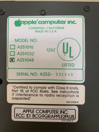 Apple II plus 48MB,  Apple Monitor II and Imagewriter Printer, 11