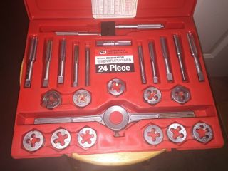 Vintage Vermont American 24 Piece Tap And Die Set Combination Usa