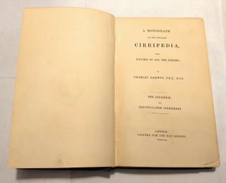 Monograph Sub - Class Cirripedia (barnacles) 1851 FIRST EDITION Charles Darwin 6