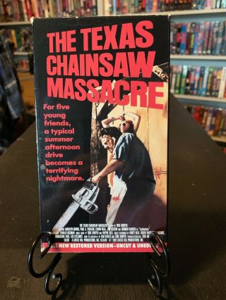 The Texas Chainsaw Massacre Vintage Vhs Tape 1993 Mpi Home Video