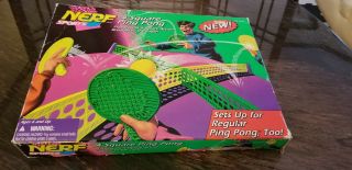 Vintage 1996 Official Nerf 4 Square Ping Pong Parker Brothers With Box
