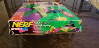 VINTAGE 1996 Official NERF 4 Square Ping Pong Parker Brothers with box 3