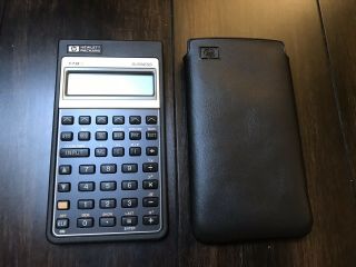 Vintage 1987 Hewlett Packard 17b Ii 2 Business Calculator W/case Needs Batteries
