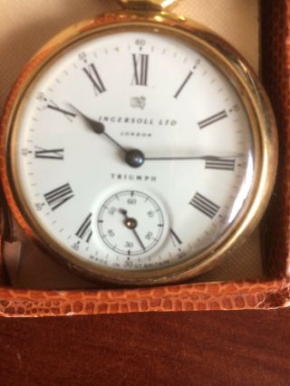 Vintage Ingersoll Triumph Pocket Watch 5