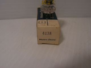 Vintage WESTERN ELECTRIC 417A Audio Vacuum Tube APPEARS TO BE OLD STOCK 2