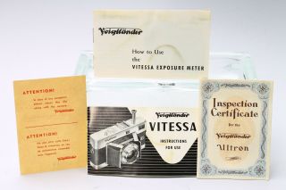 VOIGTLANDER VITESSA L 35MM FILM RANGEFINDER CAMERA w/ ULTRON 50mm LENS - BOXED 8
