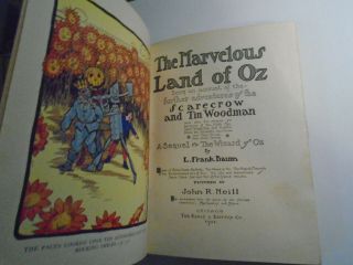 The Marvelous Land of Oz,  L Frank Baum,  Reilly & Britton,  1st,  2nd State,  1904 7
