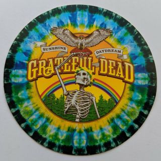 Grateful Dead Sunshine Daydream Sticker Vintage Skeleton Hawk Rainbow Skull