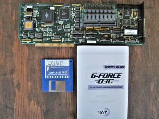 Gvp " G - Force Combo 030 - 25mhz & Scsi,  Rev 3 " With 9mb Fast Ram,  Amiga 2000 2500