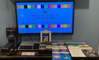 TI 99/4A Computer w/ 31 Games Keyboard / Joystick / Cassette RCA to TV 2