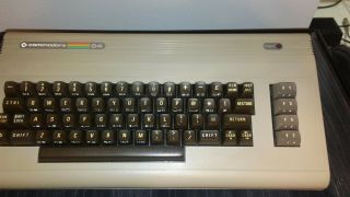 Commodore 64 Computer And - With Power Supply