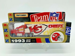 Matchbox Team Nfl Trucks Kansas City Chiefs Vintage 1993 -