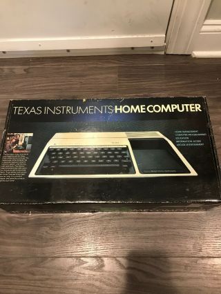 1982 Texas Instruments Home Computer Ti - 99/4a Phc 004 Nos Stock Still
