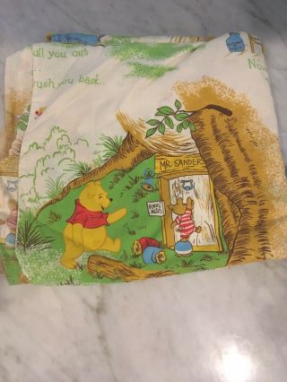 Disney Winnie The Pooh Vintage Twin 4 Piece Sheet Set Bedding