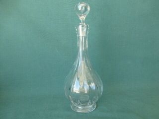 Vintage Baccarat Clear Glass Perfume Bottle With Stopper