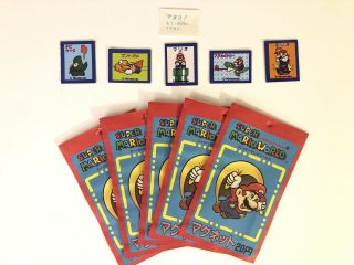 Vintage Mario World Magnets Japan Nintendo Famicom Goods Dagashiya