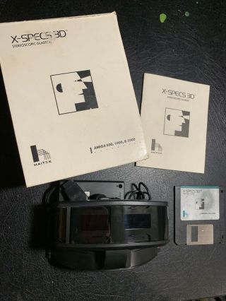 Amiga - Haitex - X - Specs 3d Stereoscopic Glasses Complete Set W/box.