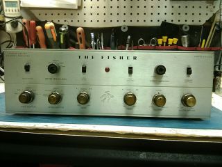 " The Fisher " Kx - 200 Vintage Integrated Stereo Tube Amplifier 1960 