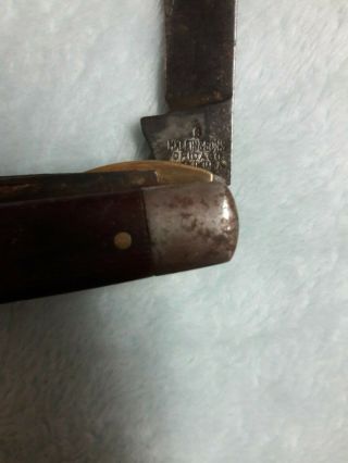Vintage M.  Klein & Sons Chicago USA 3 Blade Press - Lok KNIFE 5