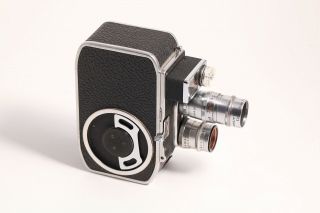 Swiss Bolex Paillard 8 Mm Movie Camera W/ Lytar Som Berthiot,  Elgeet Lenses 1950s