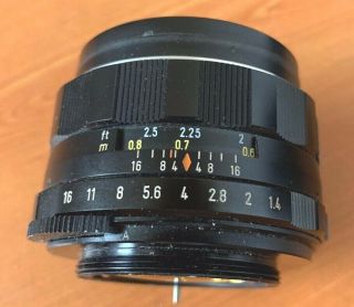 Pentax Asahi Takumar 1:1.  4 Lens,  Multi - coated 1:3.  5/135 Lens & Case 5