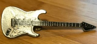 Fender Stratocaster Guitar Pendant Pin Concert Tour Jewelry Vintage Heavy Metal