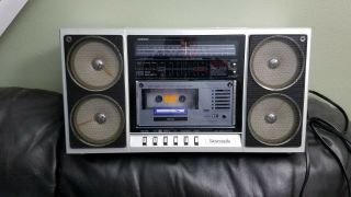 Vintage 1980’s Panasonic Rx - F35 Boombox Stereo Radio Cassette Recorder