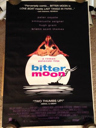 Vintage Bitter Moon (1992) 27x40 Movie Poster; Emmanuelle Seigner; Sexy