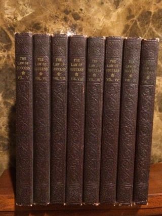 Napoleon Hill / The Law Of Success 1937 (Signed On Book) Complete 8 Book Set. 2