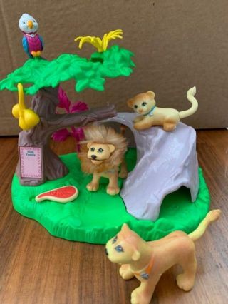 Vintage Littlest Pet Shops,  Zoo Lion Family 1994