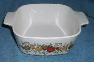 Vintage Corning Ware 1 1/2 Qt Spice Of Life Baking Dish No Lid Small Casserole