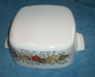 VINTAGE CORNING WARE 1 1/2 QT SPICE OF LIFE BAKING DISH NO LID SMALL CASSEROLE 2