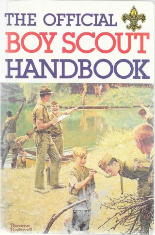 1979 J Boy Scout Handbook Vintage Boy Scouts Of America Bsa Book Norman Rockwell