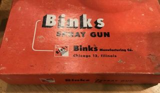 Vintage Binks Model 26 Spray Gun With 78s & 78sd Chicago Il