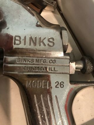 Vintage Binks Model 26 Spray Gun With 78S & 78SD Chicago IL 3