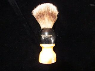 Vintage Razor Badger Shaving Brush Sterilized Black Yellow