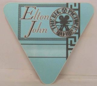 Elton John - Vintage Concert Tour Cloth Backstage Pass