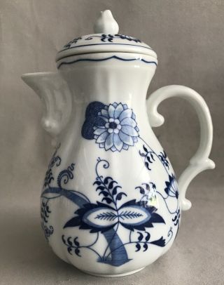 Pv03682 Vintage Blue Danube Japan - Coffee Pot With Lid