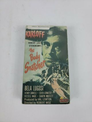 The Body Snatcher Bela Lugosi Vhs Vintage Horror Sci - Fi