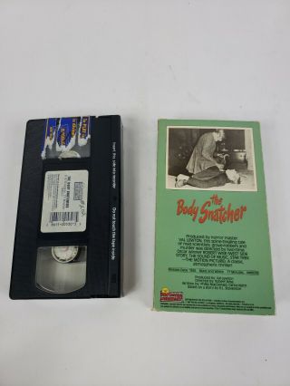 The Body Snatcher Bela Lugosi VHS Vintage Horror Sci - Fi 2