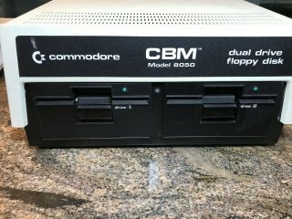 Commodore Cbm 8050 Dual Drive Floppy Disk.  Powers On
