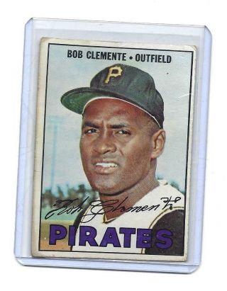 Roberto Clemente 1967 Topps Vintage Baseball Card 400 Books 120.  00
