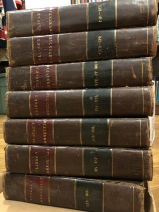 Adam Clarke’s Seven Volume 1811 Commentary And Notes On The Bible