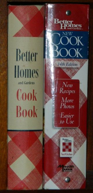 Modern & Vintage Better Homes and Gardens Cook Book 1951 & 2006 2