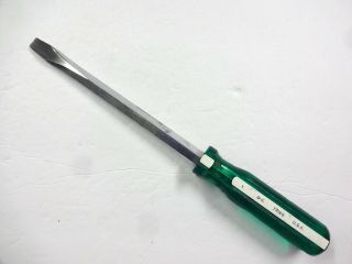 Vintage S - K Tools Large Heavy Duty Slotted Screwdriver 7/16 " Blade 72128 Vgc