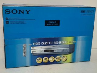 Sony Slv - N750 Vhs Player 4 Head Hi - Fi Stereo Video Cassette Recorder Vcr